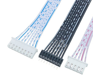 Fan red, blue and white ribbon cable