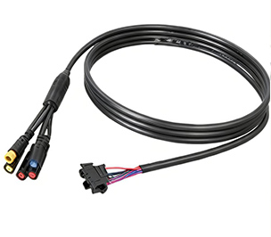 Industrial-grade multi-interface waterproof sensor harness