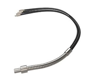 Medical testing light guide