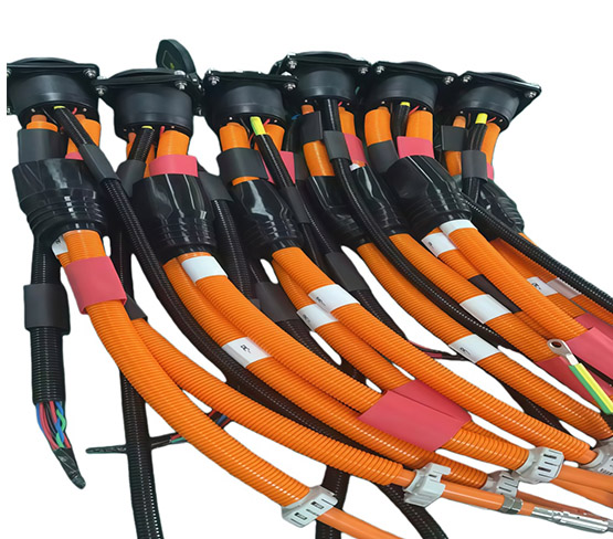 New energy vehicle charging station line