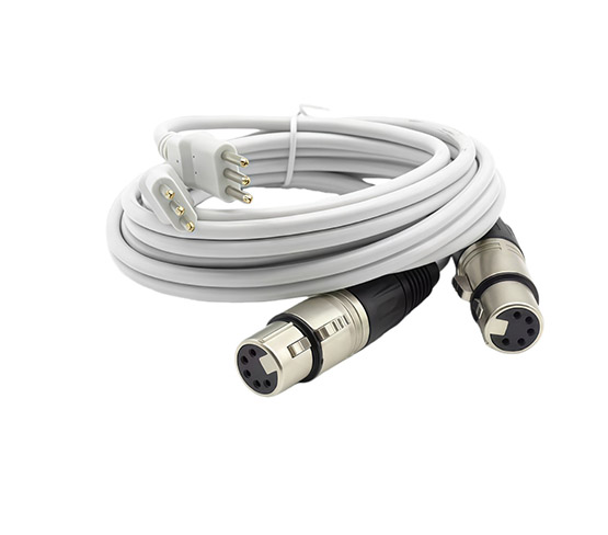 Positive and negative electrode harnesses of medical bone injury healing electrotherapy device