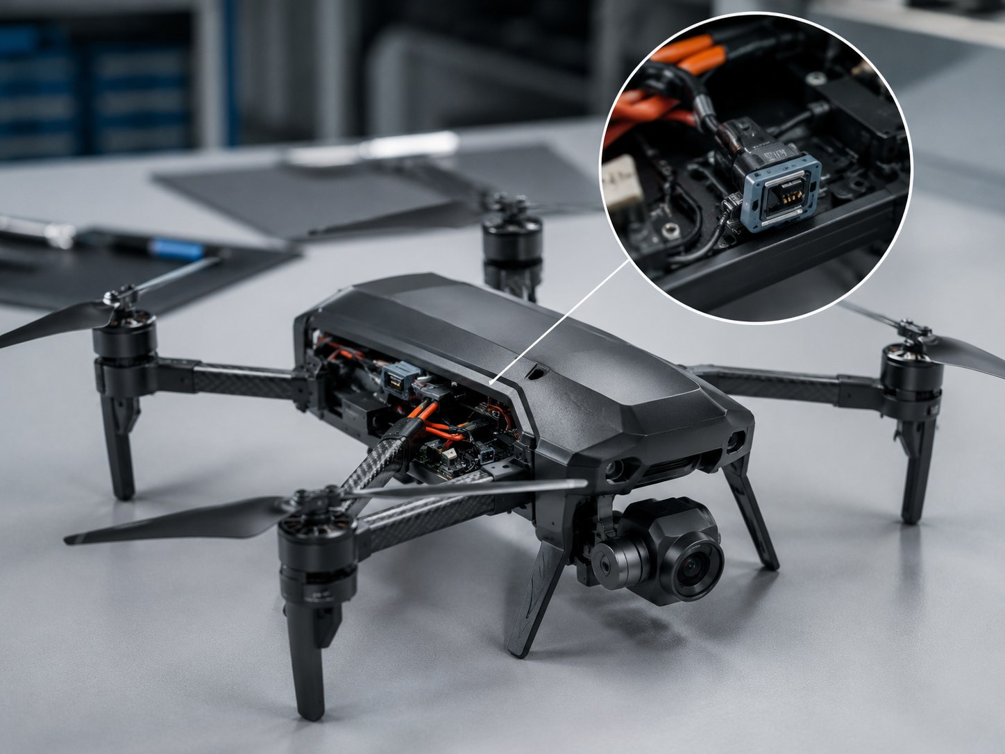 How does a drone wiring harness improve drone power efficiency?